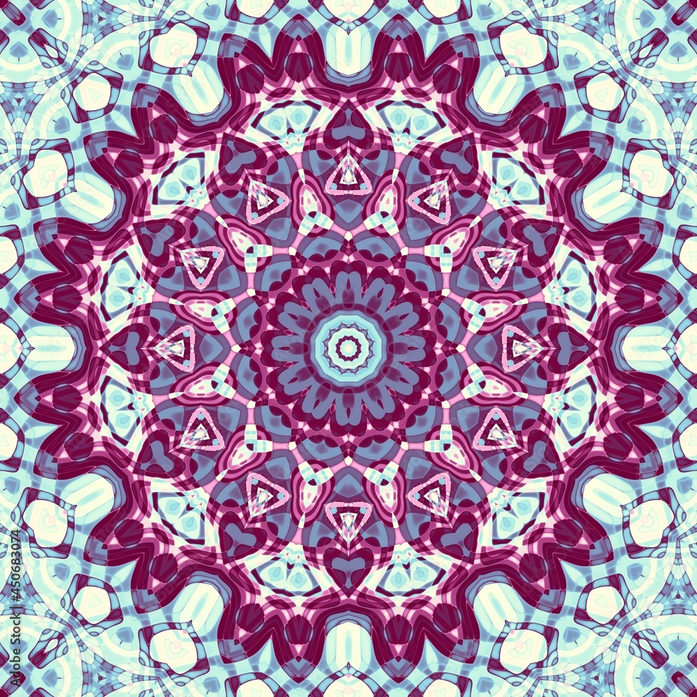 Abstract mandala background. Fractal pattern.