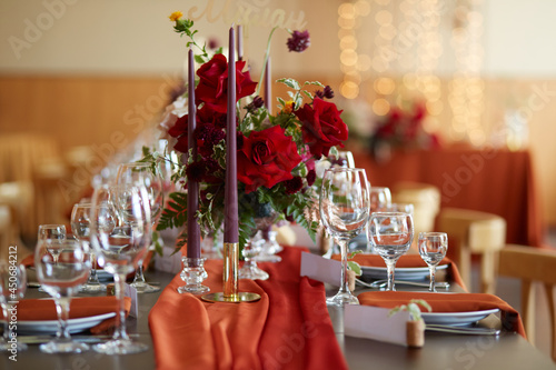beautifully decorated wedding table