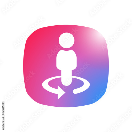 Businessman Circle - Sticker