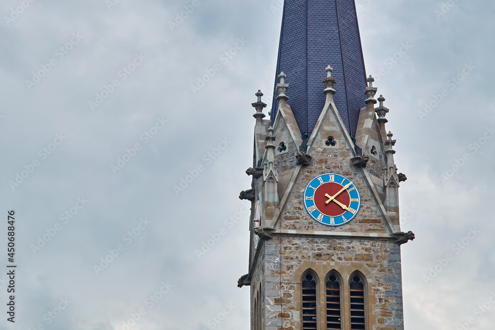 Vaduz Cathedral or Cathedral of St. Florin in Vaduz, Liechtenstein