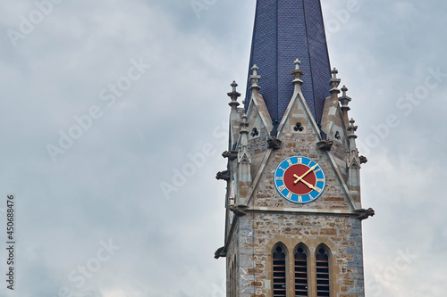 Obraz na płótnie Vaduz Cathedral or Cathedral of St. Florin in Vaduz, Liechtenstein w salonie
