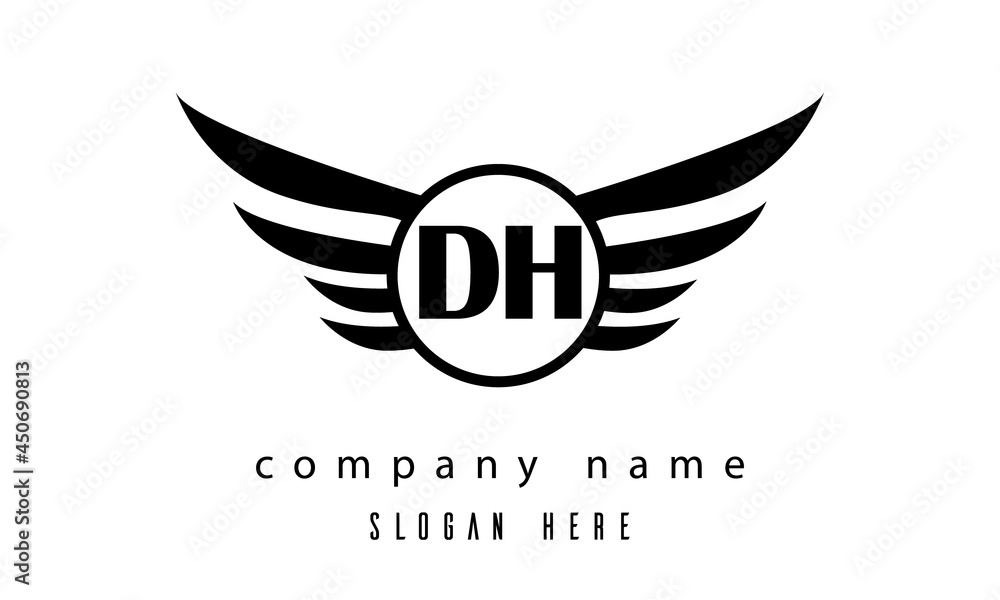 DH wings latter logo DH wings latter logo