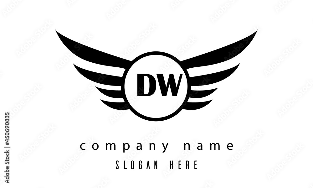 DW wings latter logo DW wings latter logo