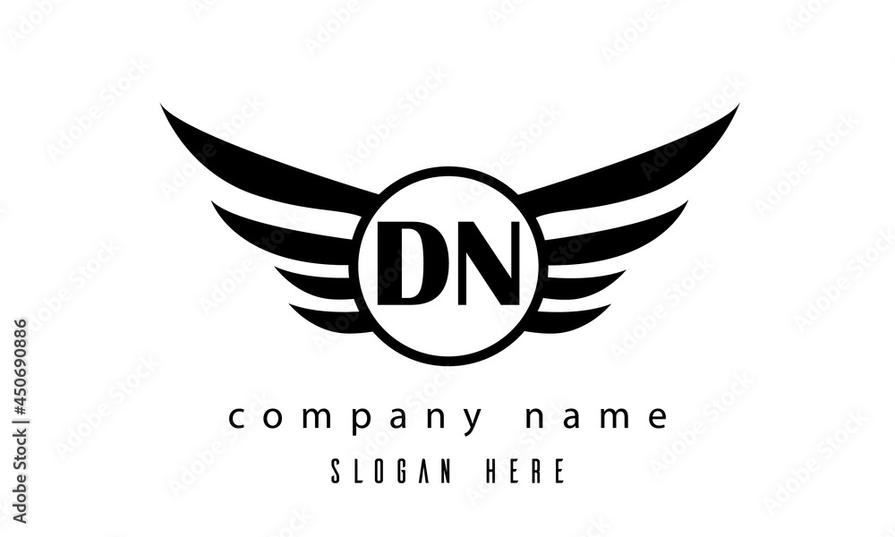 DN wings latter logo DN wings latter logo