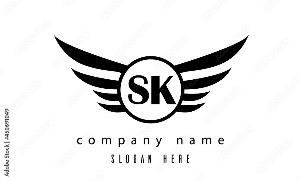 SK wings latter logo