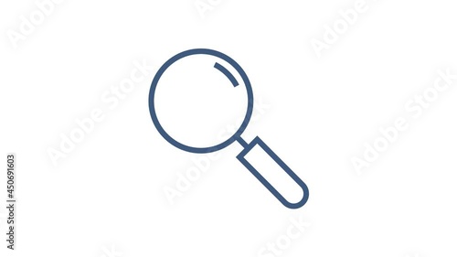 Wallpaper Mural Realistic magnifying glass on transparent background. Search and inspection symbol. Bussiness concept. Motion graphics. Torontodigital.ca