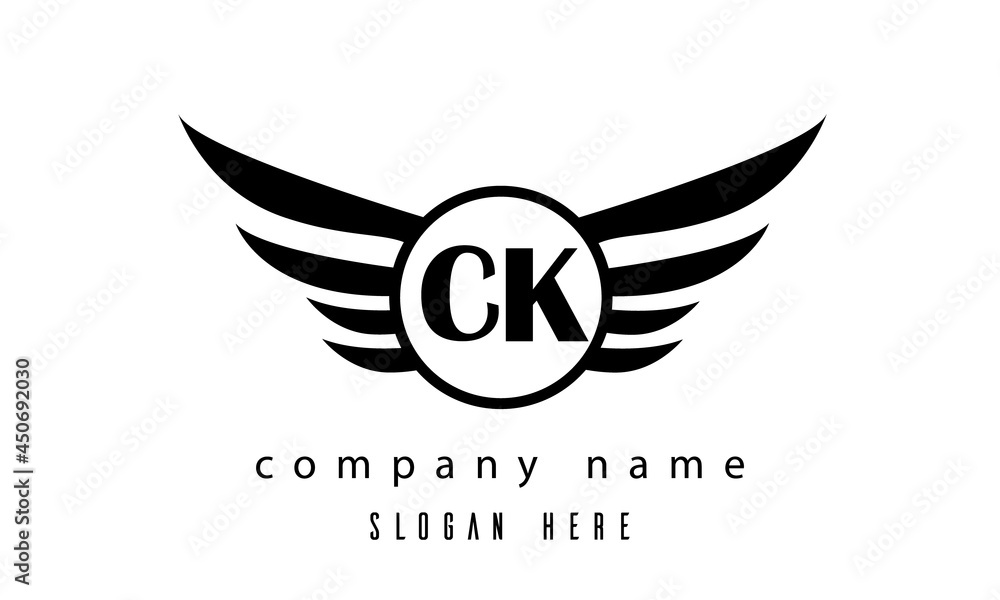 CK wings latter logo CK wings latter logo