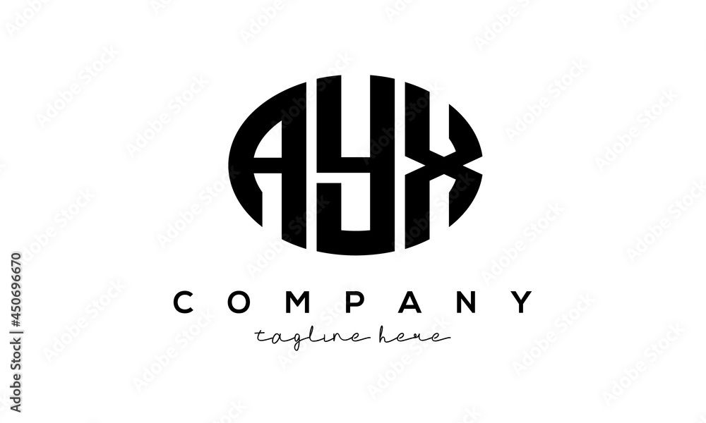 AYX three Letters creative circle logo design