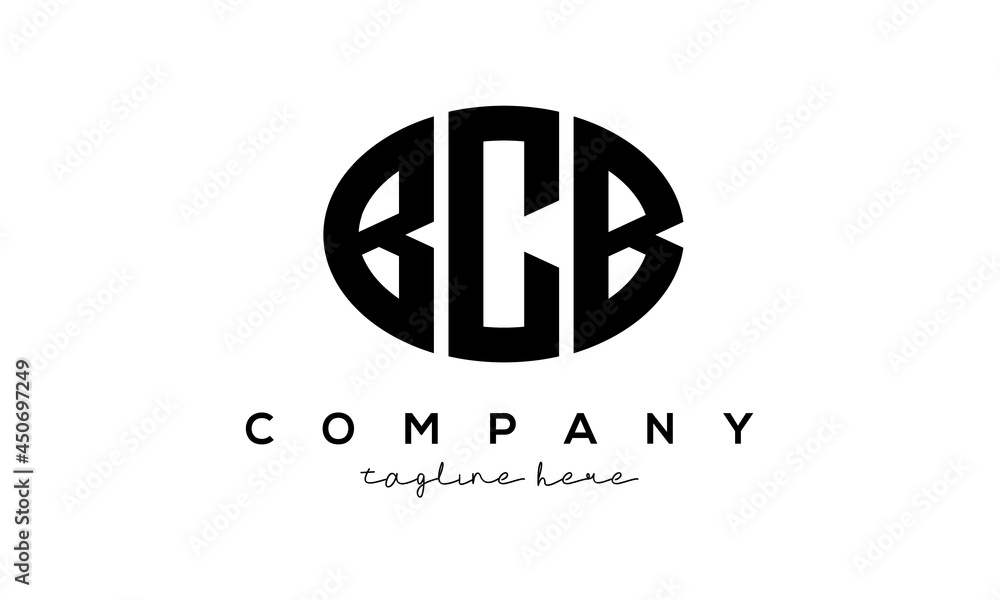 BCB three Letters creative circle logo design