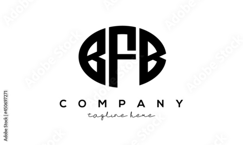 BFB three Letters creative circle logo design