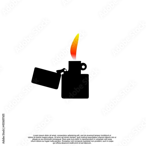 Zippo logo design on isolated background, matches logo design template icon