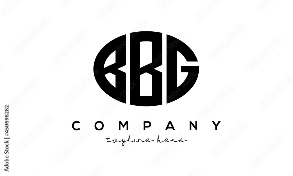 BBG three Letters creative circle logo design