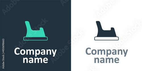 Logotype Baby potty icon isolated on white background. Chamber pot. Logo design template element. Vector