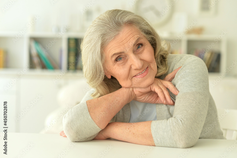 Close up portrait of happy senior woman Close up portrait of happy senior woman