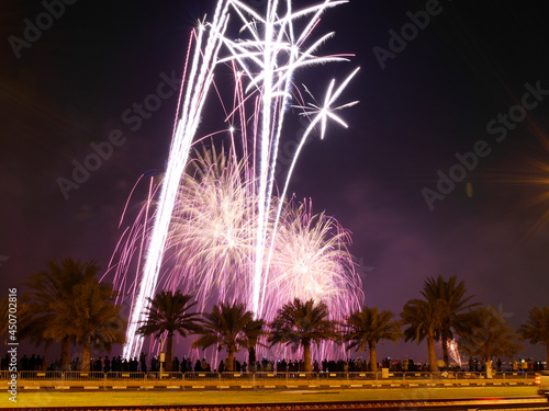 Fireworks for Qatar National Day