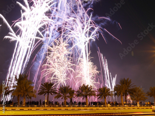 Fireworks for Qatar National Day