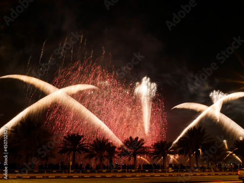 Fireworks for Qatar National Day