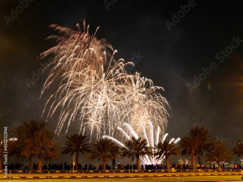 Fireworks for Qatar National Day
