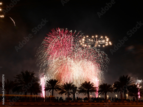 Fireworks for Qatar National Day