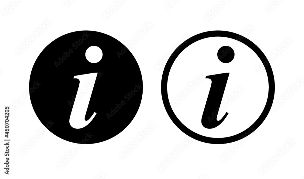 Info sign, set of information icon vector Info sign, set of information icon vector