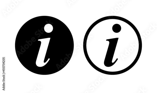 Info sign, set of information icon vector