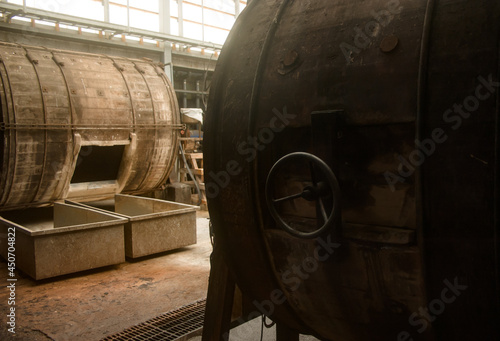 Foto At a leather tanning factory