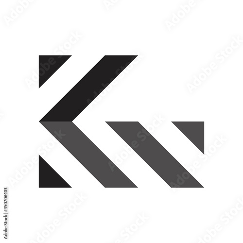 KW monogram letter logo, modern and minimal concept, logo, logotype elements for template.