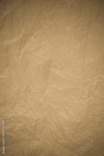 Crumpled paper recycling background.