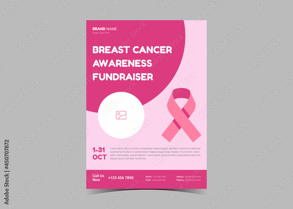cancer fundraiser flyer template