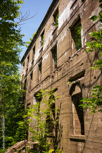 The Skeletal Remains of a Overlook Mountain House near Woodstock  New York