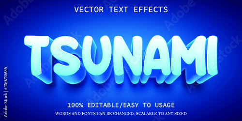 tsunami style text effect 