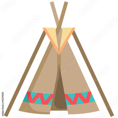 TIPI flat icon,linear,outline,graphic,illustration