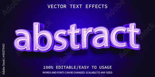 abstract style text effect 