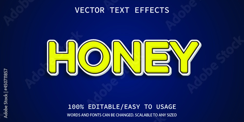 honey style text effect 