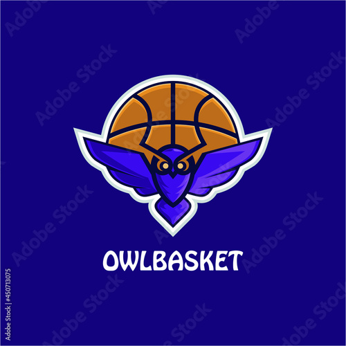 Owl esport logo illustration