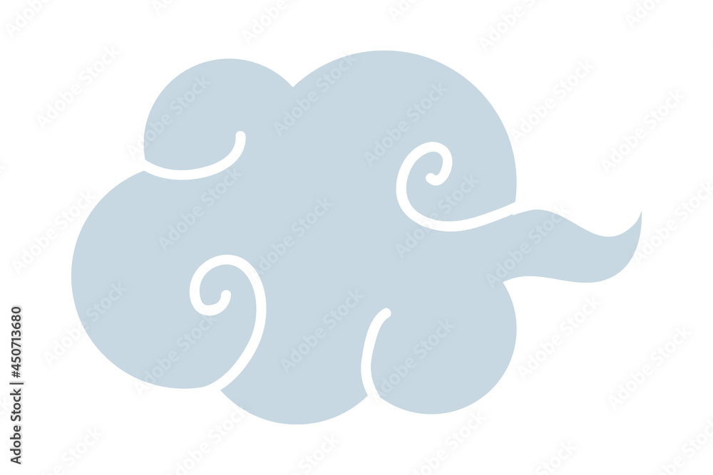Japanese cloud icon Japanese cloud icon