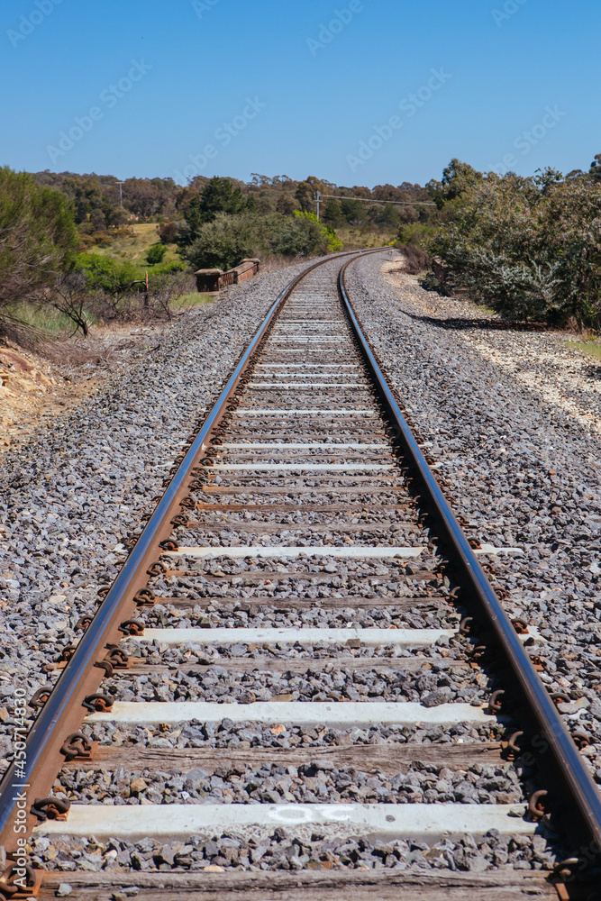Victorian Railway Line in Australia