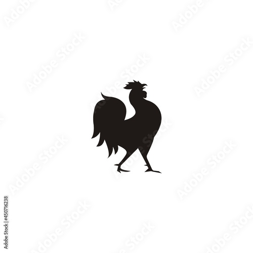 rooster logo vector template icon illustration