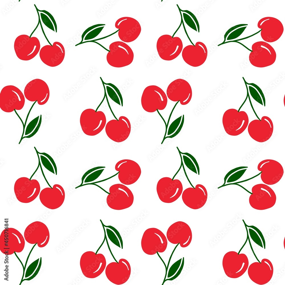 seamless pattern with cherries seamless pattern with cherries