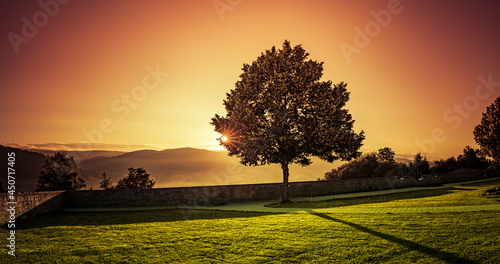 Sonnenaufgang im Bayrischen Wald