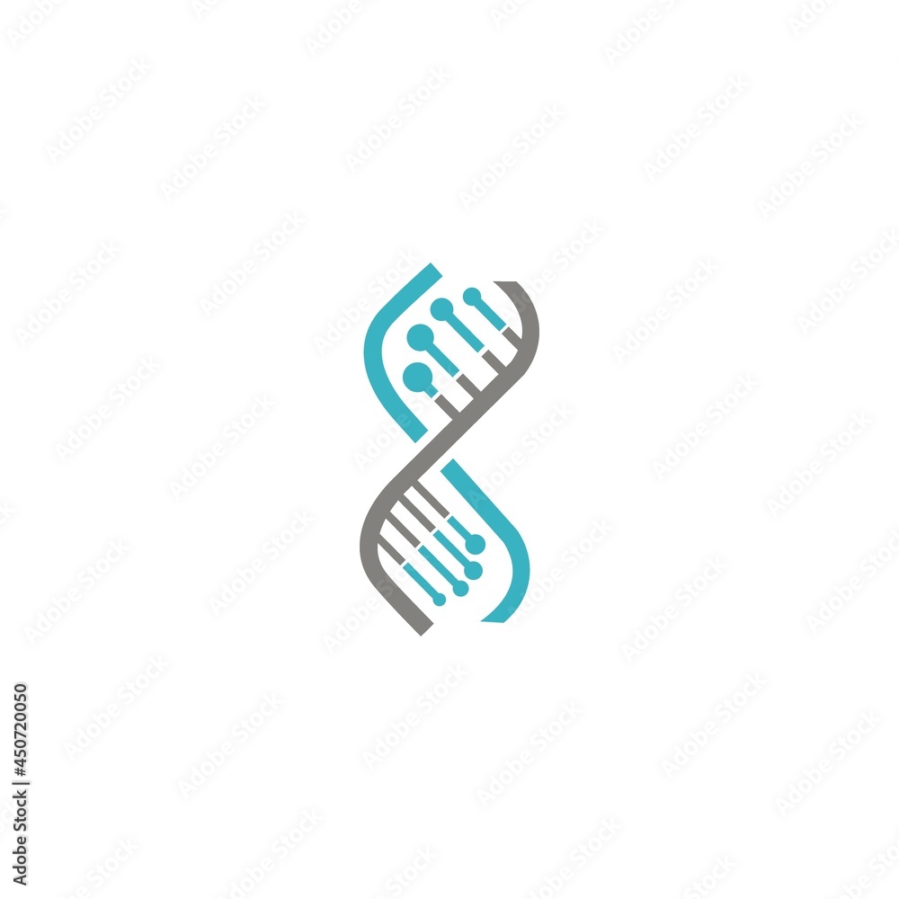 DNA logo spine illustration vector template DNA logo spine illustration vector template