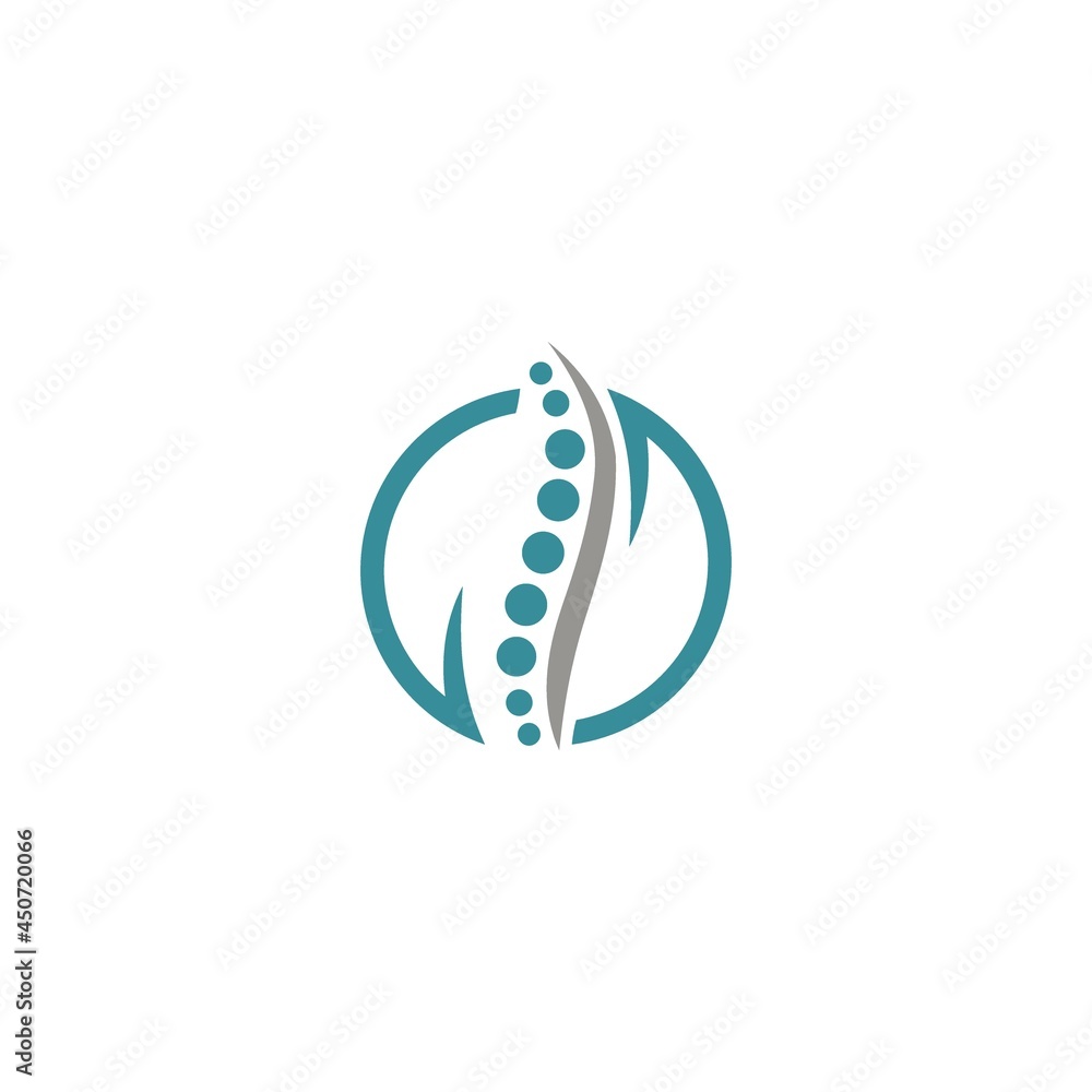DNA logo spine illustration vector template DNA logo spine illustration vector template