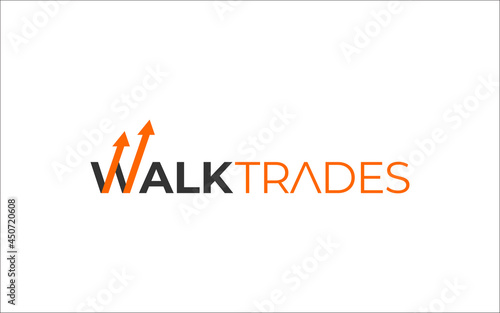 Illustration vector graphic of new trade for financial company business logo design template