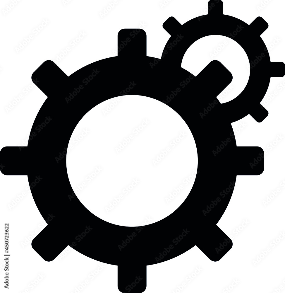 Setting icon vector. Gear or Cog