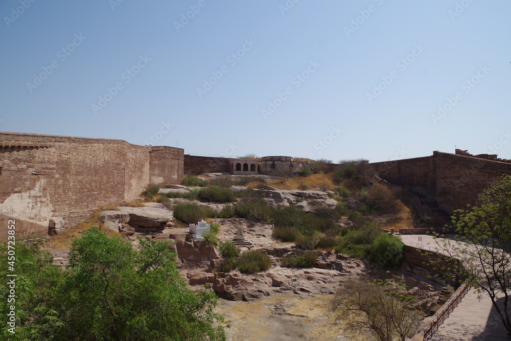 インド　ジョードプルのメヘランガル城塞