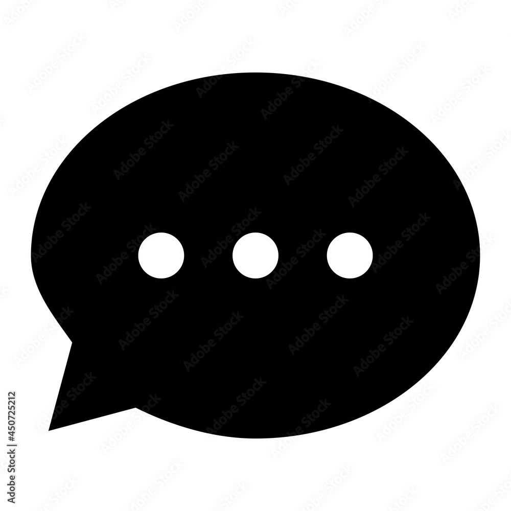 Vector Comments Glyph Icon Design Vector Comments Glyph Icon Design