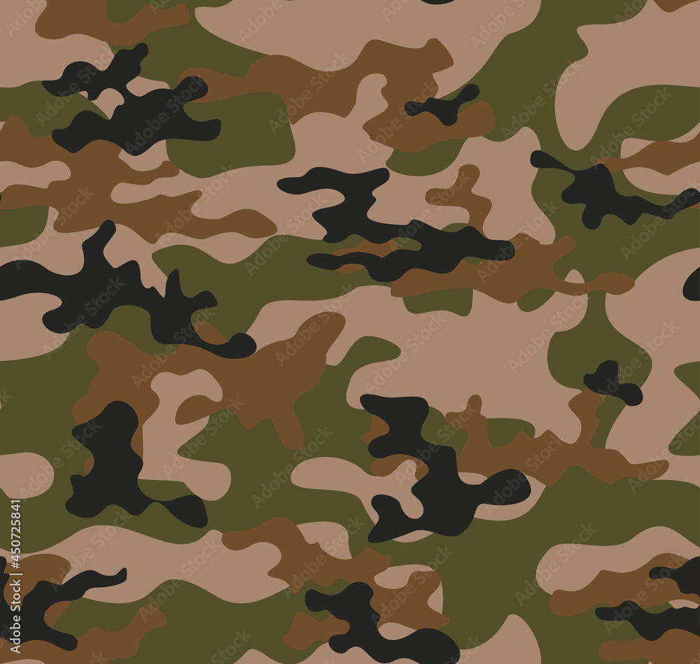 Fototapeta premium vector camouflage texture, military uniform, background repeat, army clothing texture. eps 10