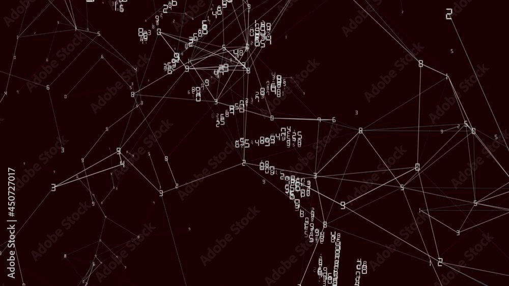 DNA code with numbers and Plexus Background Loop DNA code with numbers and Plexus Background Loop