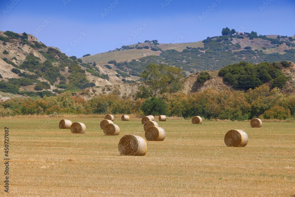 Straw bales in Italy