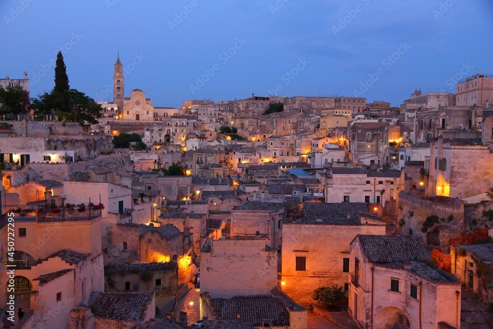 Night in Matera Italy